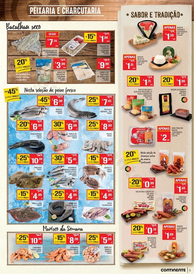 Antevisão Folheto CONTINENTE Promoções de 5 a 1