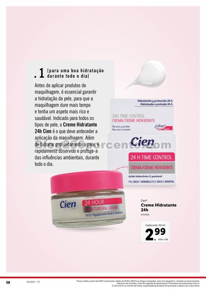 Antevisão Folheto LIDL Beleza Promoções de 20 a