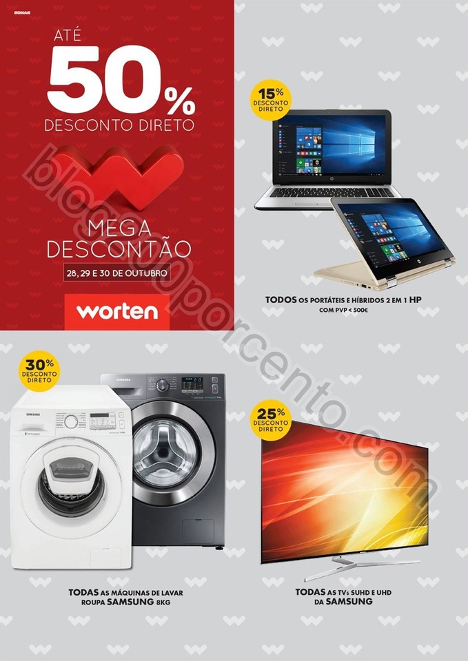 Antevisão Folheto WORTEN Megadescontão de 28 a 3