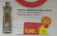Acumulação 75% desconto | CONTINENTE | Azeite Gallo