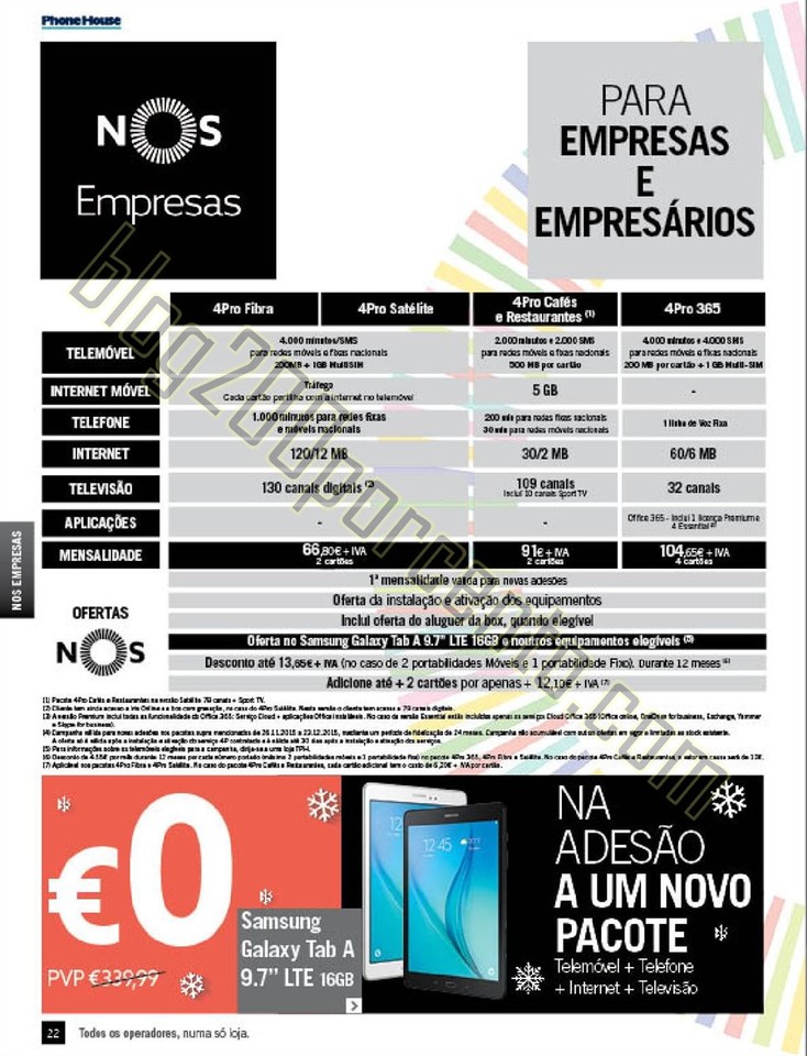 Novo Folheto PHONE HOUSE Natal promoções de 30 n