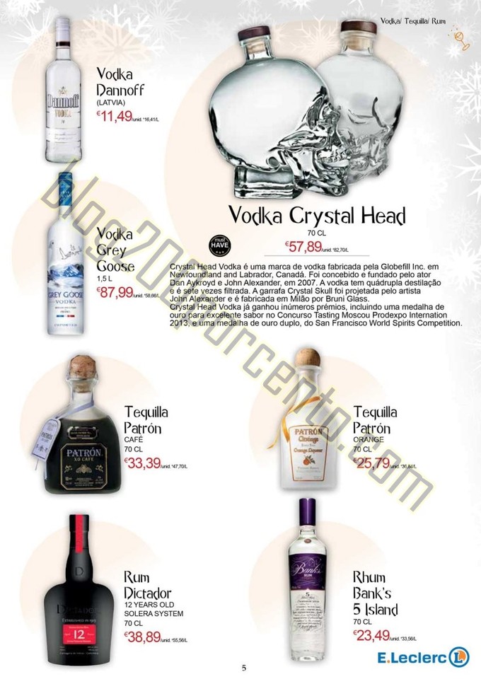 Antevisão Folheto E-LECLERC Especial Gins de 2 a 