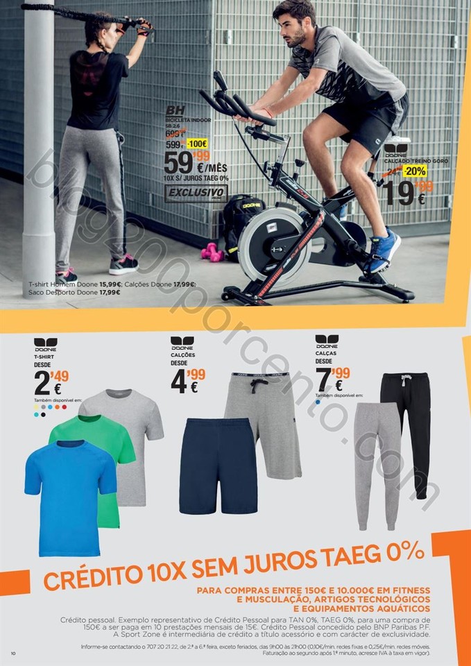 Antevisão Folheto SPORT ZONE Fitness de 30 março