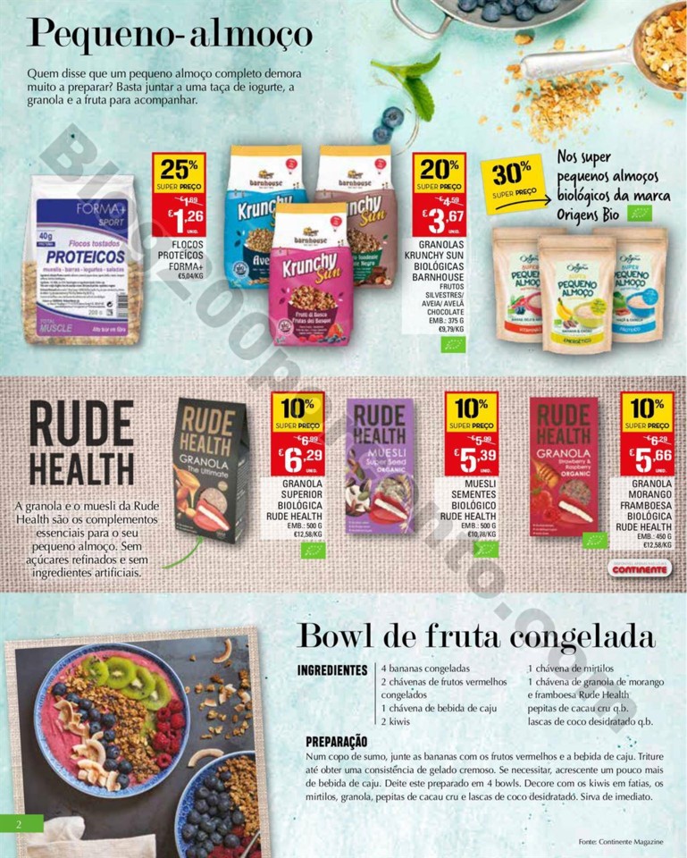 Antevisão Folheto CONTINENTE Bio e Saudável prom