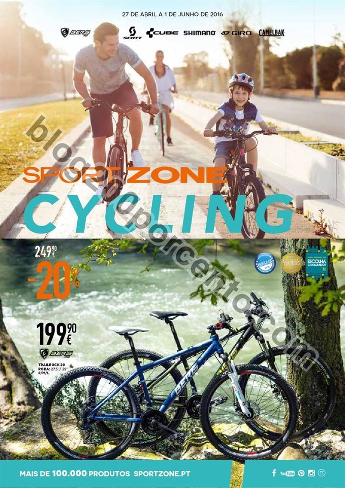 Novo Folheto SPORT ZONE Ciclismo de 27 abril a 1 j