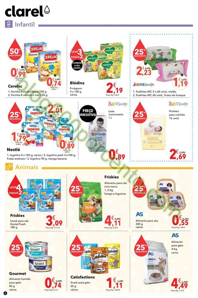 Antevisão Folheto CLAREL Promoções de 18 fevere