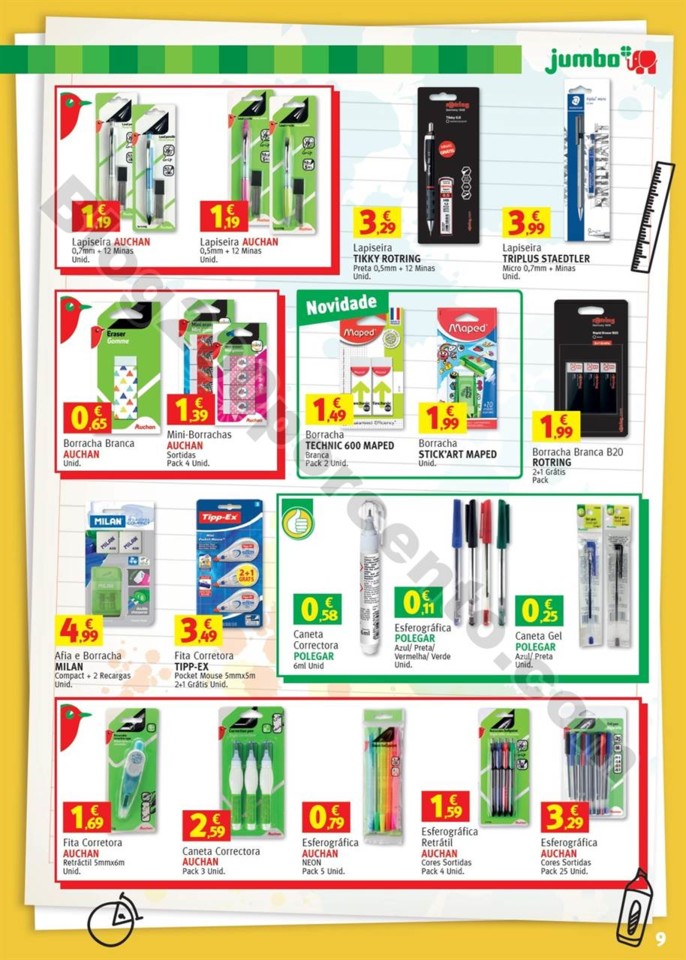 Antevisão Folheto JUMBO Regresso às aulas promo