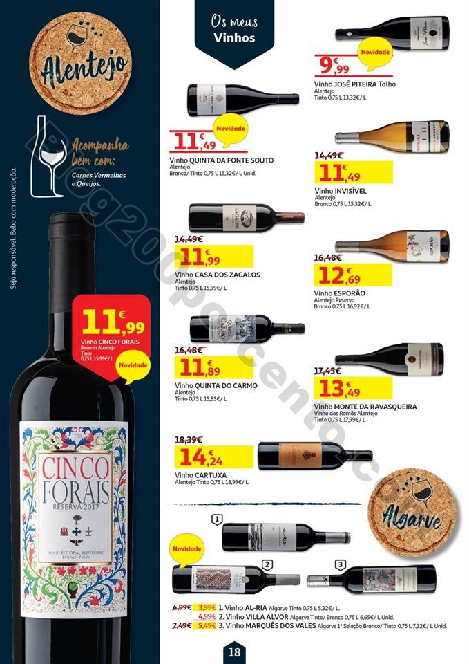 Antevisão Folheto AUCHAN Vinhos e Sabores Promoç