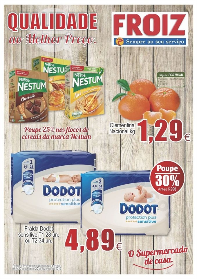 Antevisão Folheto FROIZ Promoções de 30 janeiro