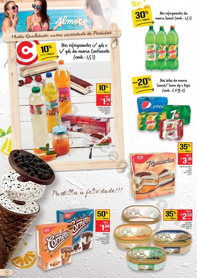 Antevisão Folheto CONTINENTE Gelados e Refrigeran