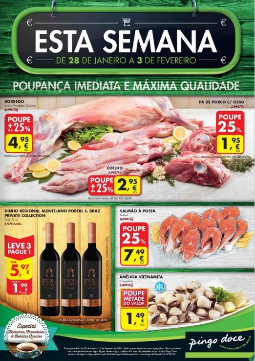 Novo folheto | PINGO DOCE | já online - de 28 janeiro a 3 fevereiro
