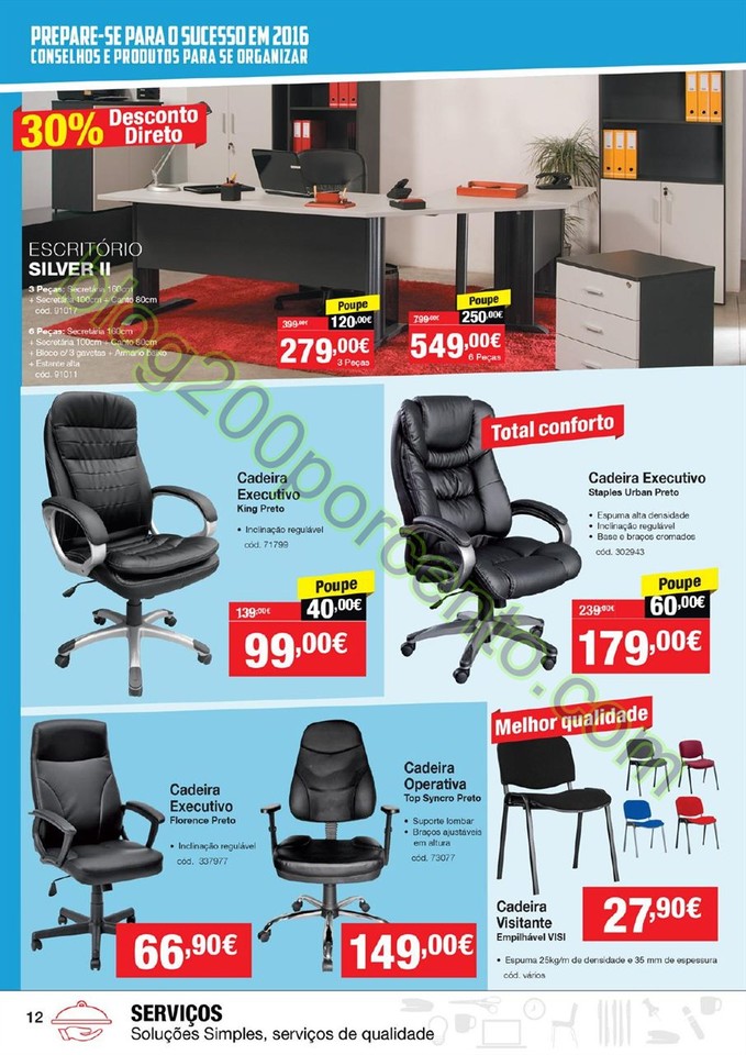 Antevisão Folheto STAPLES promoções de 4 a 16 f