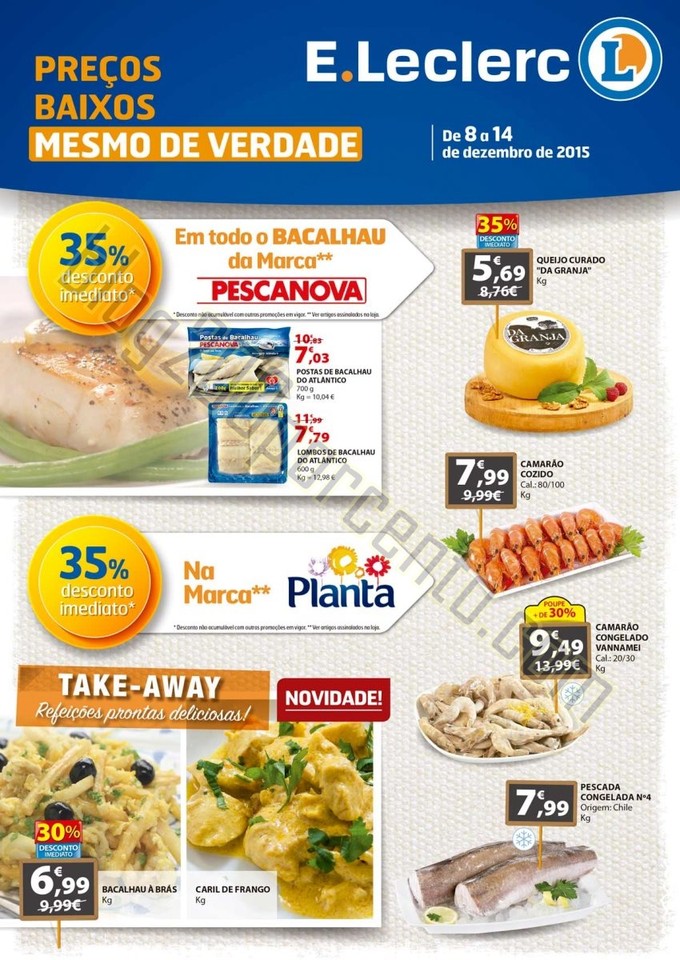 Antevisão Folheto E-LECLERC Promoções de 8 a 14