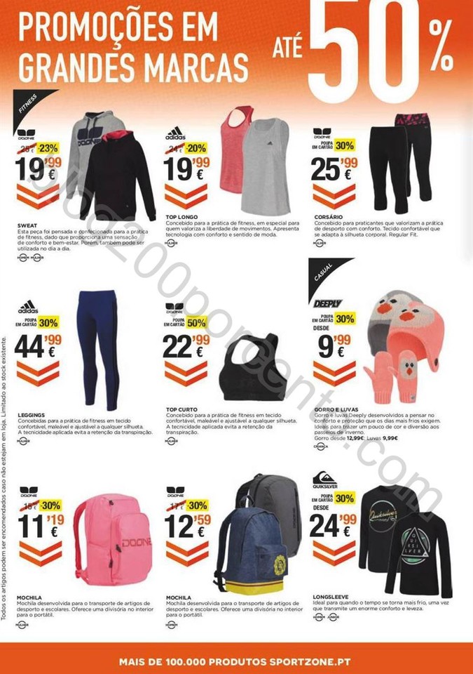 Antevisão Folheto SPORT ZONE Promoções de 26 ou