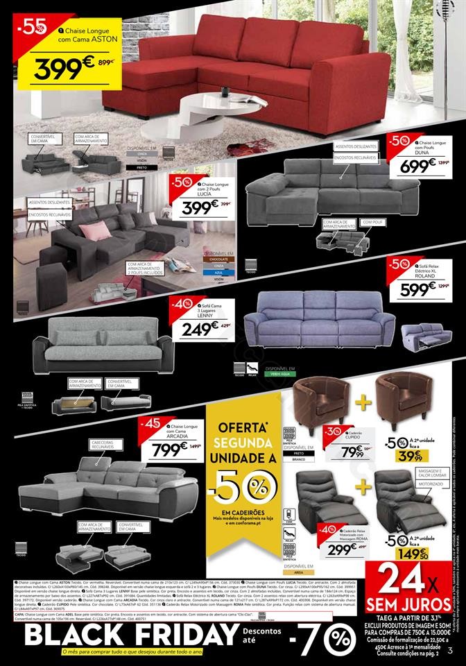 Antevisão Folheto CONFORAMA Black Friday Promoç