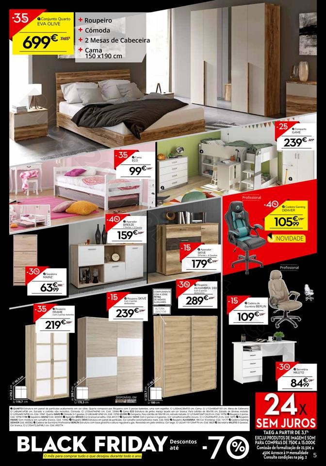 Antevisão Folheto CONFORAMA Black Friday Promoç