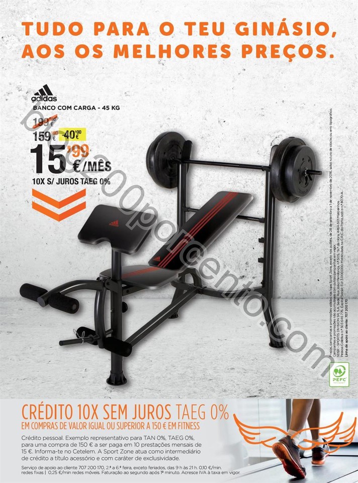 Novo Folheto SPORT ZONE Fitness promoções de 28 