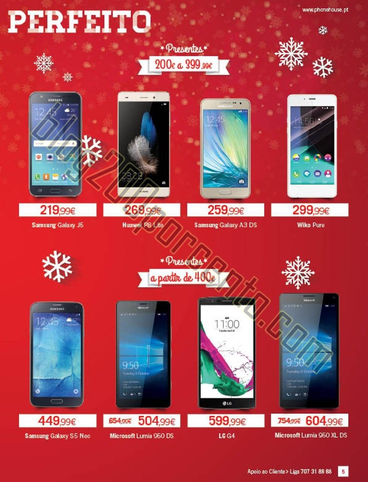 Novo Folheto PHONE HOUSE Natal promoções de 30 n
