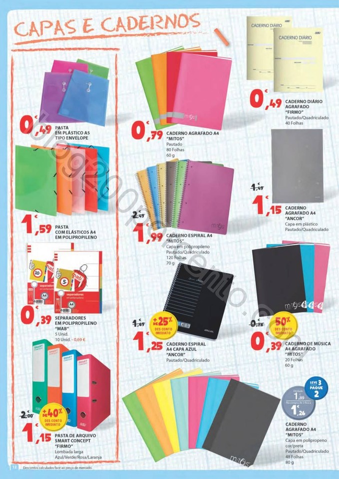 Antevisão Folheto E-LECLERC Regresso às aulas de