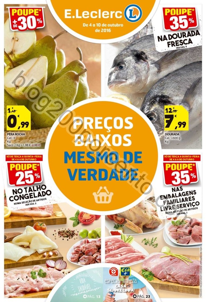 Antevisão Folheto E-LECLERC promoções de 4 a 10