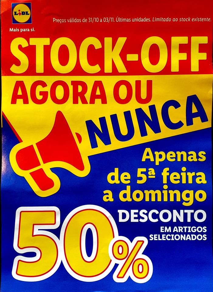 antevisão folheto stock off promoções de 31 out