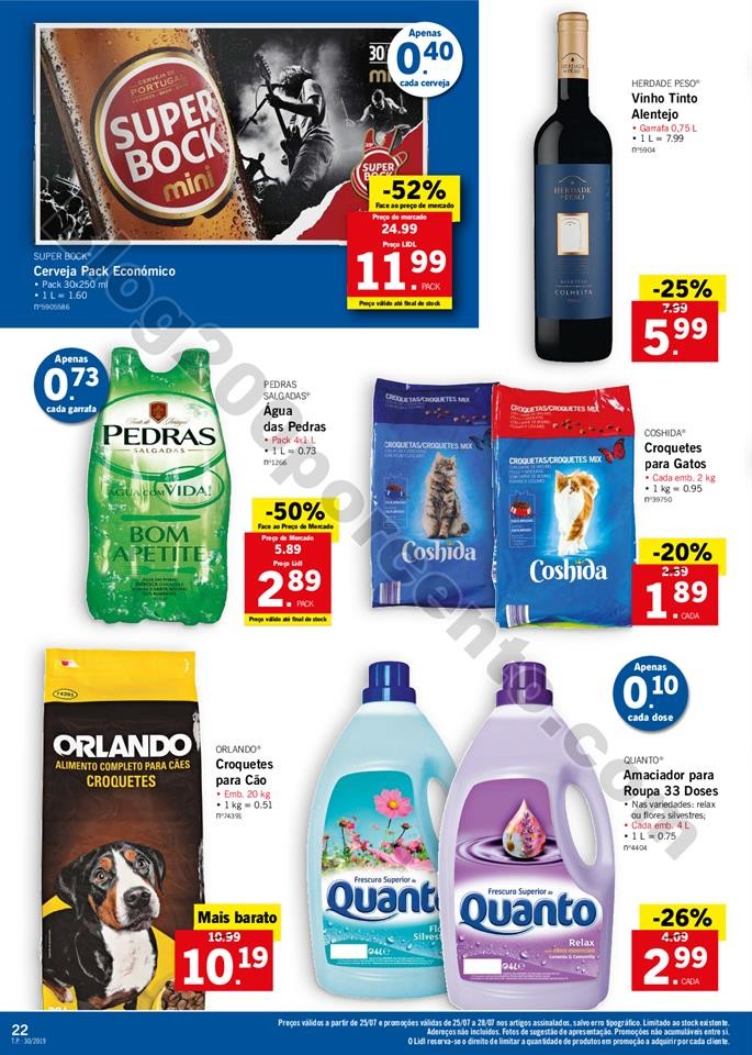 folheto LIDL alimentar Promoções a partir de 22 