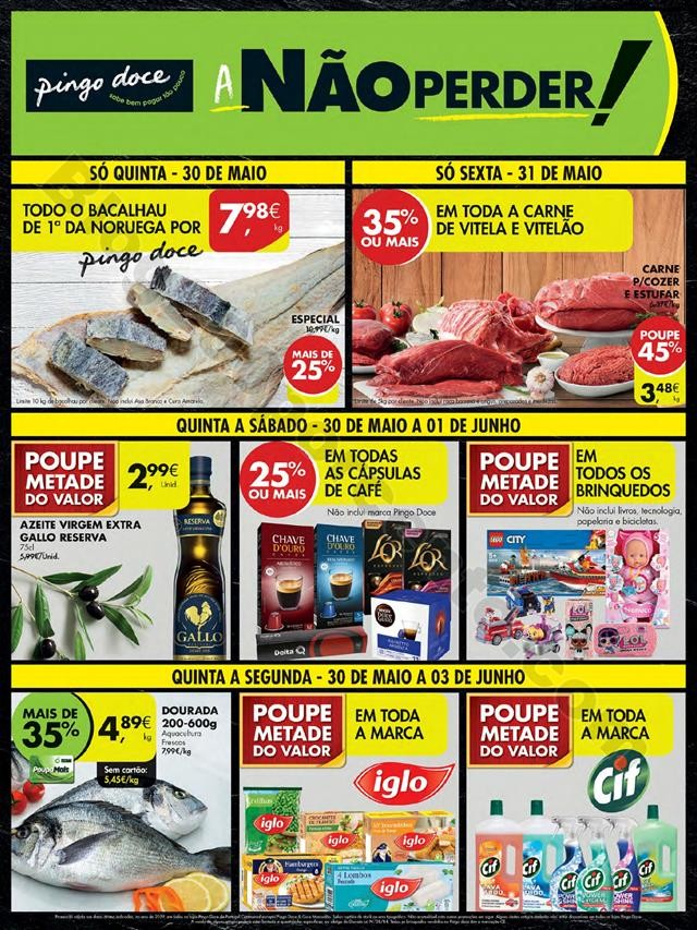 Antevisão Folheto PINGO DOCE Promoções de 30 ma
