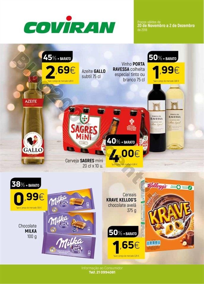Antevisão Folheto Coviran promoções de 20 novem