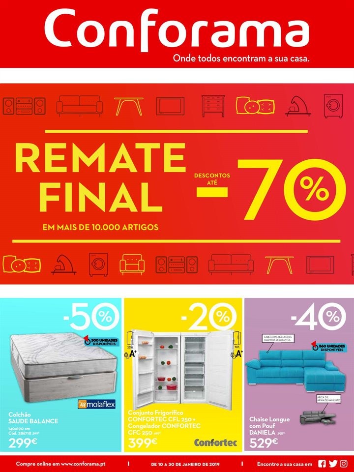 Antevisão Folheto CONFORAMA Promoções de 10 a 3