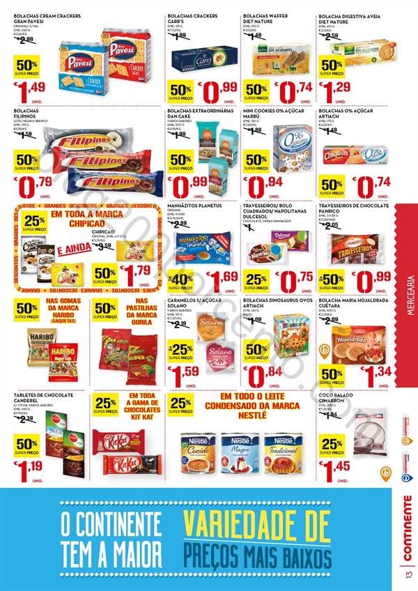 Antevisão Folheto CONTINENTE Promoções de 13 a 
