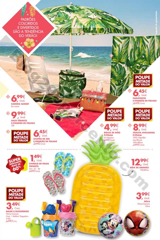 Antevisão Folheto PINGO DOCE Bazar verão promoç