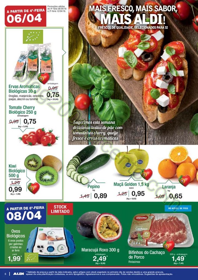 Antevisão Folheto ALDI Promoções a partir de 6 