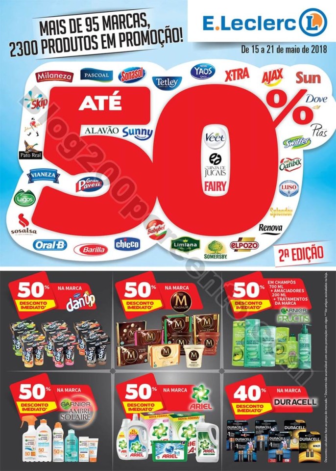 Antevisão Folheto E-LECLERC Promoções de 15 a 2