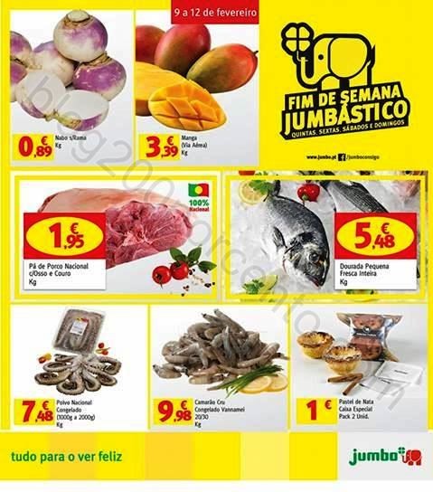 Antevisão Folheto JUMBO Fim de semana de 9 a 12 f