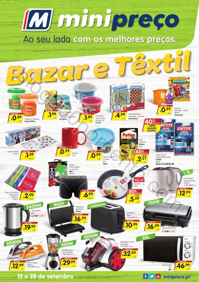 Antevisão Folheto MINIPREÇO Bazar promoções de