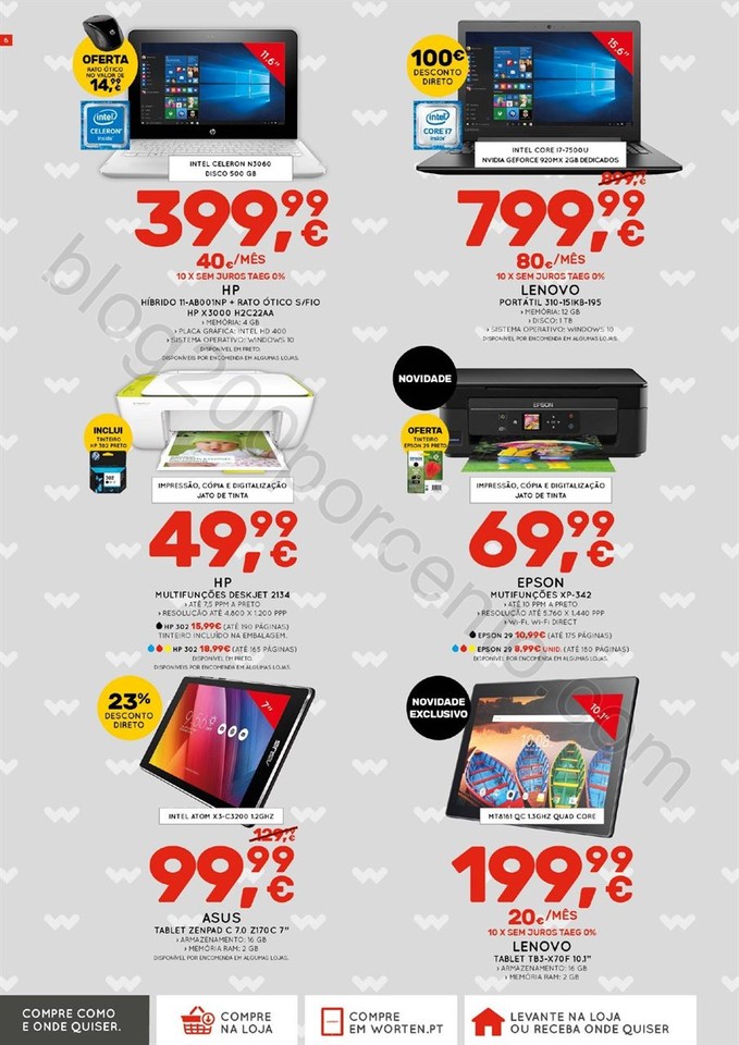 Antevisão Folheto WORTEN Promoções de 16 fevere