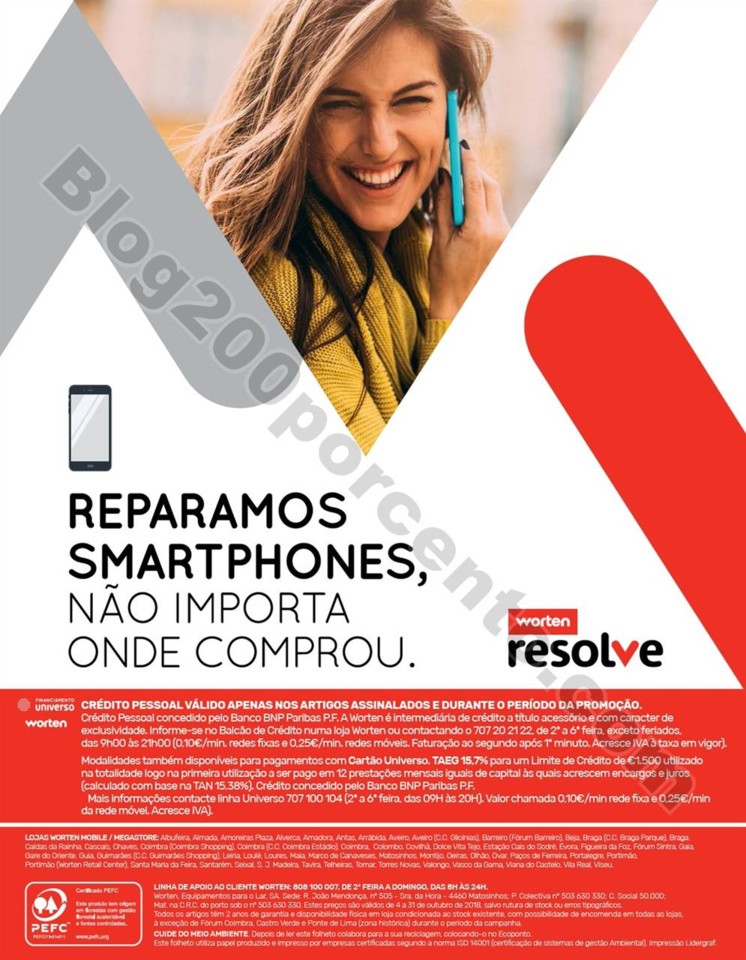 Antevisão Folheto WORTEN mobile promoções de 4 