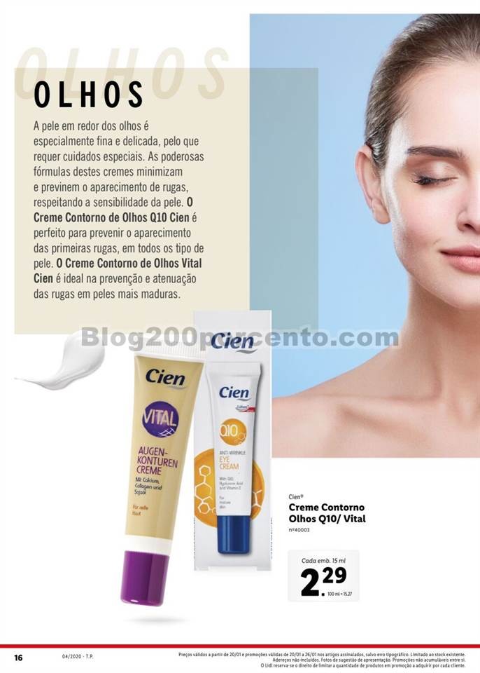 Antevisão Folheto LIDL Beleza Promoções de 20 a
