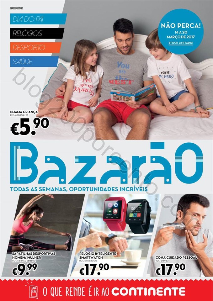 Antevisão Folheto CONTINENTE Bazarão promoções