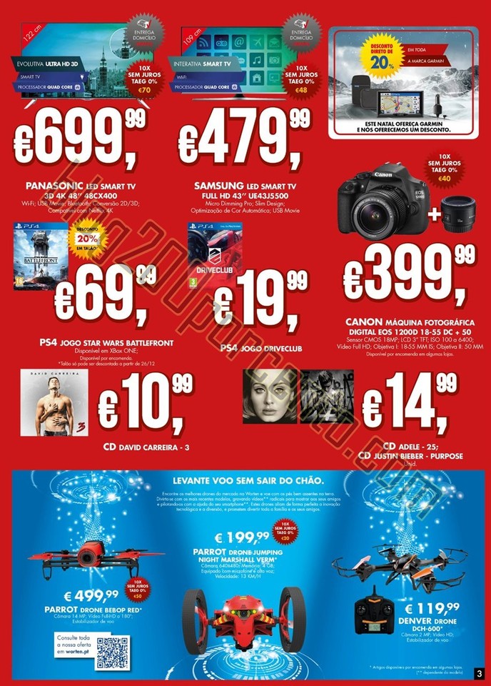 Novo Folheto WORTEN Promoções Natal de 16 a 24 d