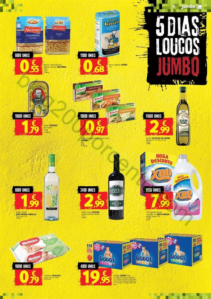 Antevisão Folheto JUMBO 5 dias loucos promoções