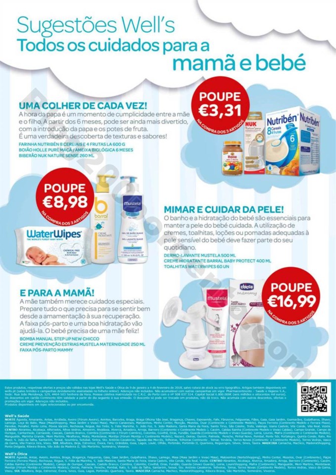 Antevisão Folheto WELLS Bebé promoções de 9 ja