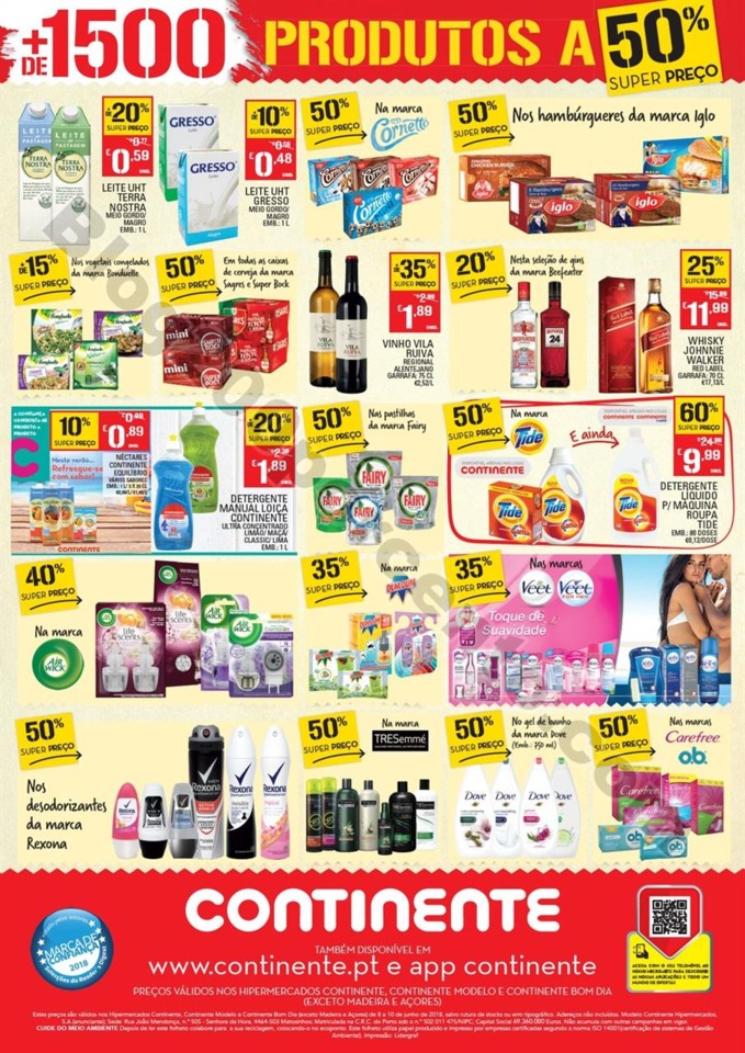 Antevisão Folheto CONTINENTE Fim de semana promo