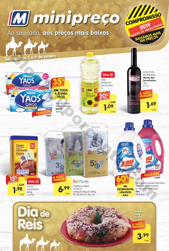 Antevisão Folheto MINIPREÇO Nacional 3 a 9 janei