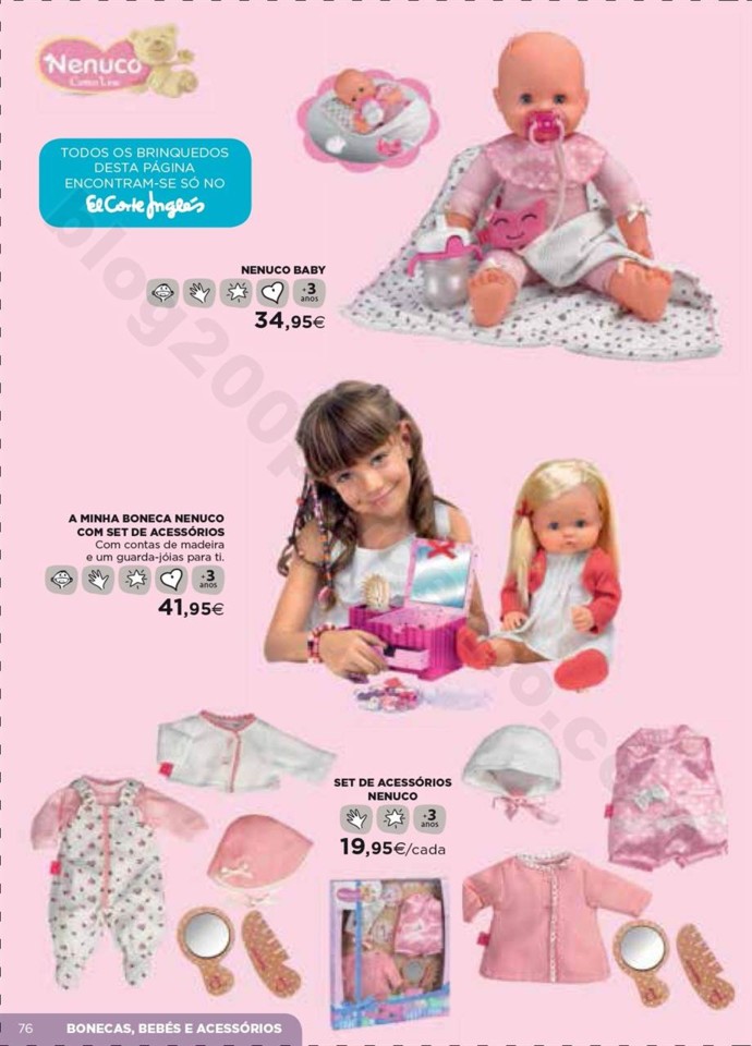 Antevisão Folheto Brinquedos Natal El Corte Ingl