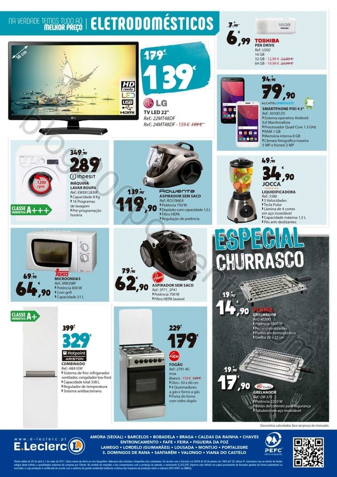 Antevisão Folheto E-LECLERC Promoções de 25 abr
