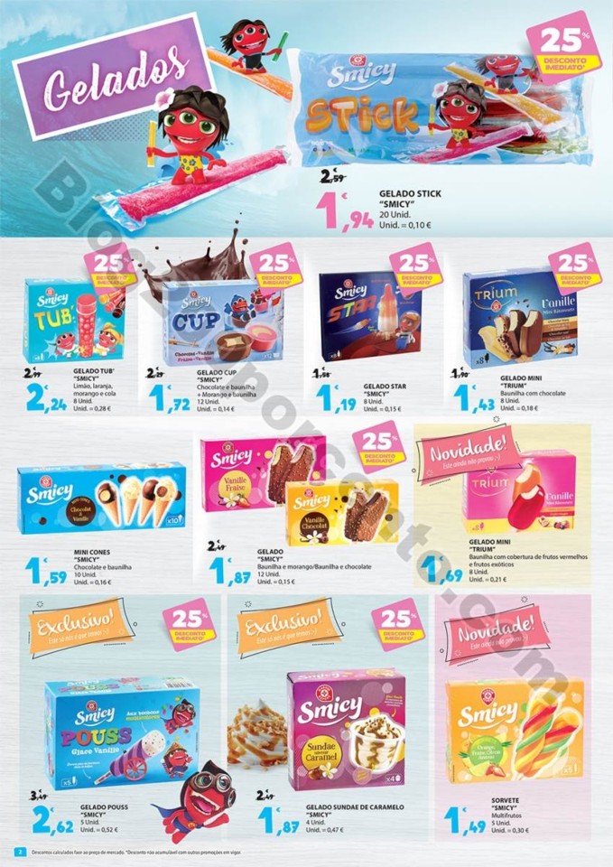 Antevisão Folheto E-LECLERC Gelados Promoções d