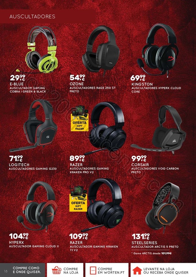 Novo Folheto WORTEN Extra Gamer promoções até 3