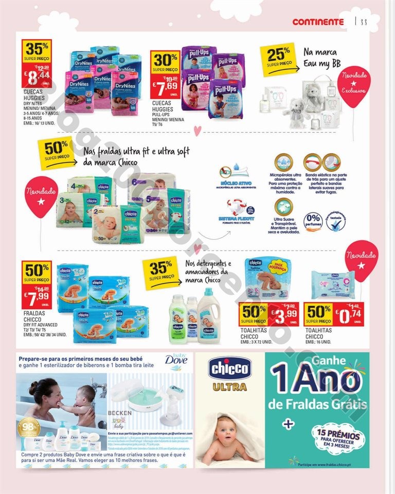 Feira Bebé CONTINENTE Promoções de 7 a 28 janei