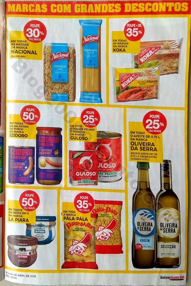 Intermarché Folheto promoções de 18 a 24 abril 